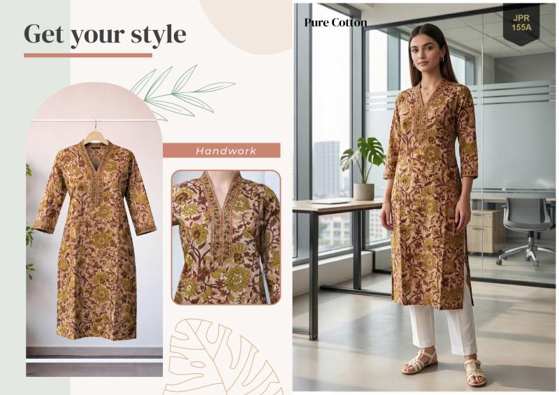 Rajnandini himani cotton jaipuri prints wholesale kurtis
